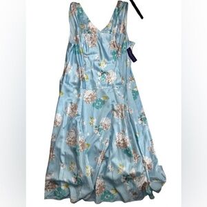 Pendleton sleeveless blue‎ floral maxi dress